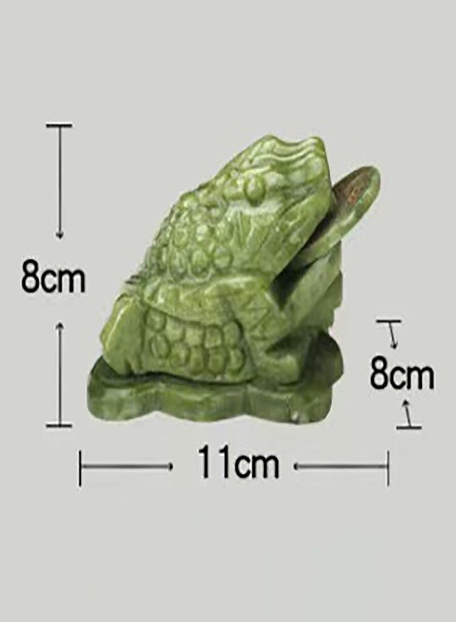 Jeonz Feng Shui Jade Money Frog with Coin in Mouth 1.1LB - Image 3